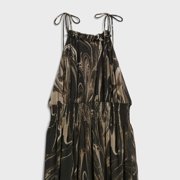 Beautiful Marbled Halter Maxi Dress size Med - Picture 6 of 8